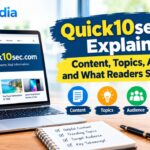 Quick10sec.com digital platform covering technology, business, finance, sports, education, and travel