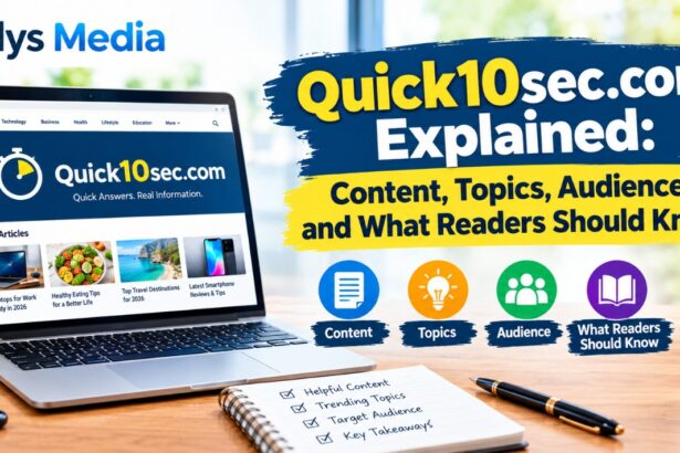 Quick10sec.com digital platform covering technology, business, finance, sports, education, and travel