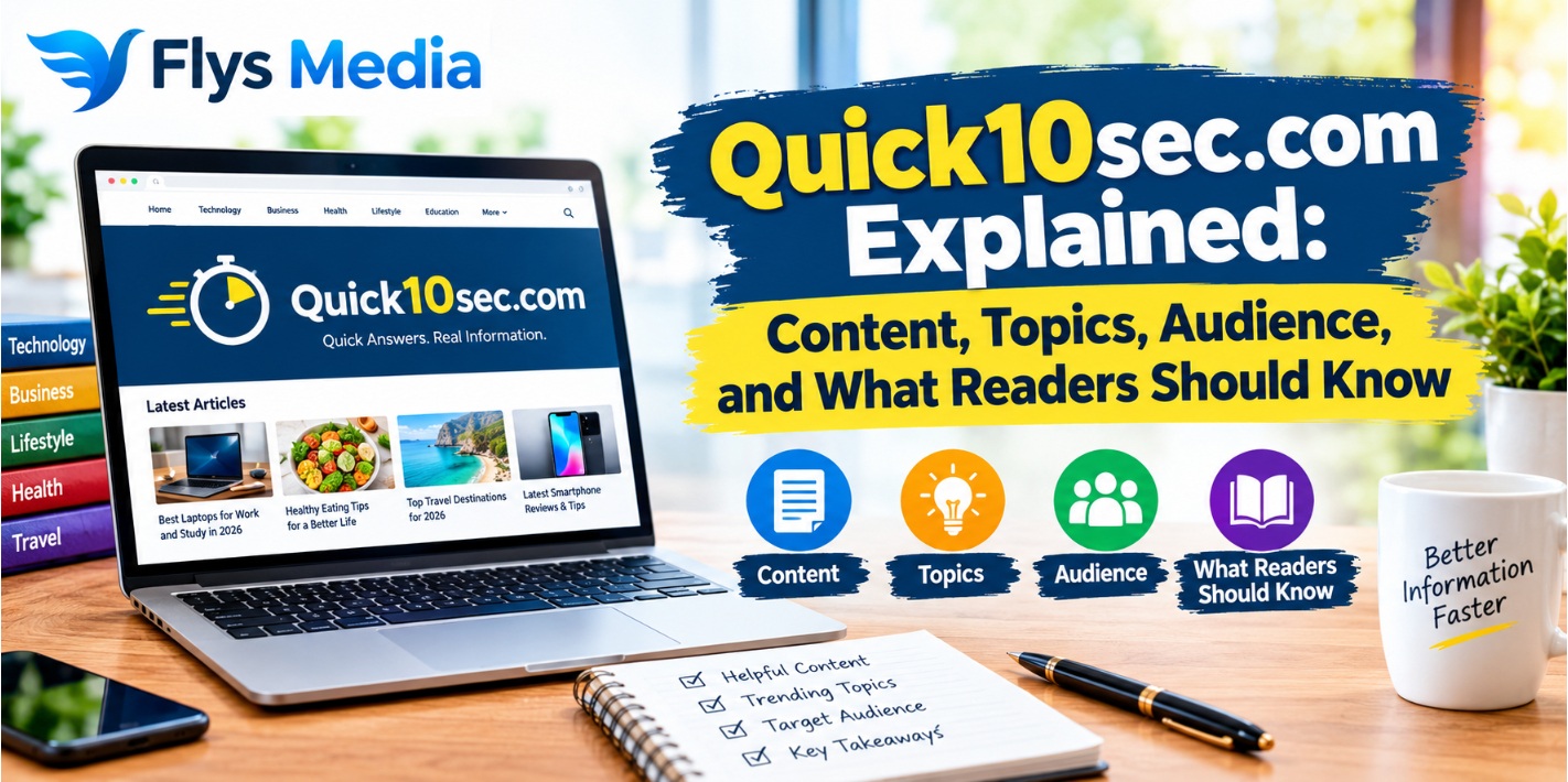 Quick10sec.com digital platform covering technology, business, finance, sports, education, and travel